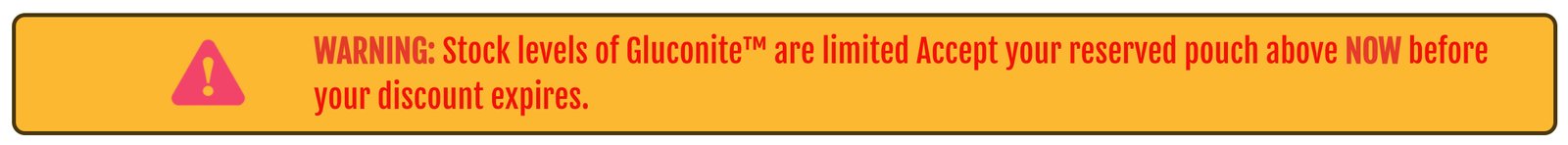 Gluconite Supplement - WARNING